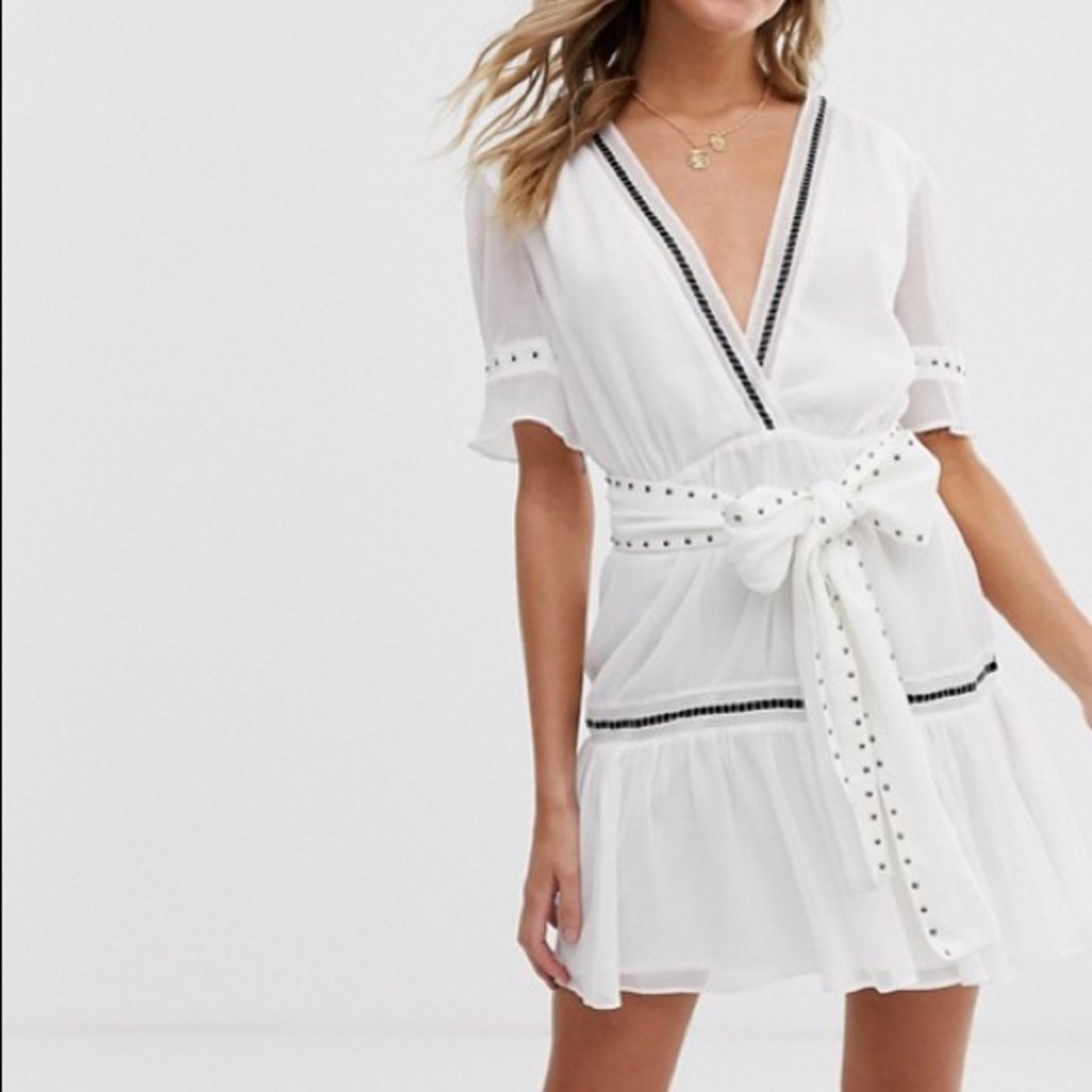 White Stevie May Mini Dress - M